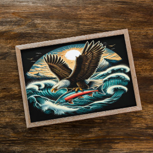 Bald Eagles Majesty in Flight Poster