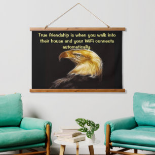 Bald Eagles with power   Hanging Tapestry