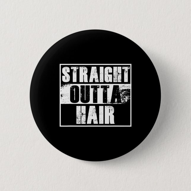 Bald Head Bald Bald Head Gift  6 Cm Round Badge (Front)