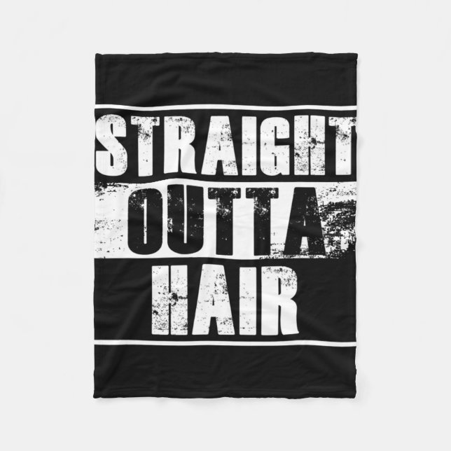 Bald Head Bald Bald Head Gift  Fleece Blanket (Front)