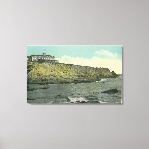 Bald Head Cliff and Exterior of Cliff House # Canvas Print