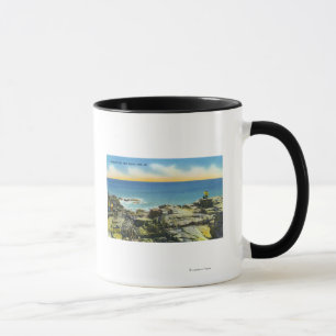 Bald Head Cliffs View of the Rocks and Surf Mug