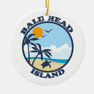 Bald Head Island. Ceramic Tree Decoration