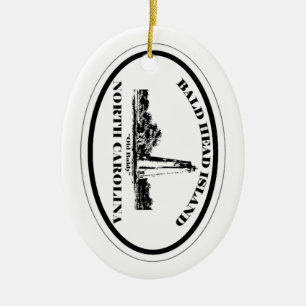 Bald Head Island. Ceramic Tree Decoration