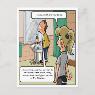 Bald Head Island Funny Postcard