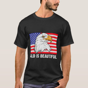 Bald Is Beautiful 4th Of July Independence Day Bal T-Shirt