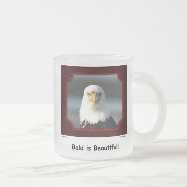 "Bald is Beautiful!" Bald Eagle Mug (Right)