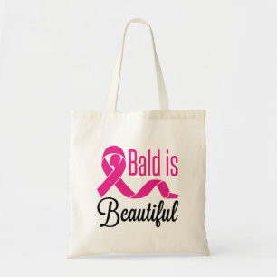 Bald Is Beautiful Breast Cancer Survivor Awareness Tote Bag