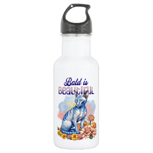 Bald is Beautiful   Hairless Cat 532 Ml Water Bottle