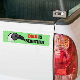 Bald is Beautiful Vulture Sticker