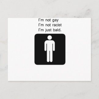 bald man postcard