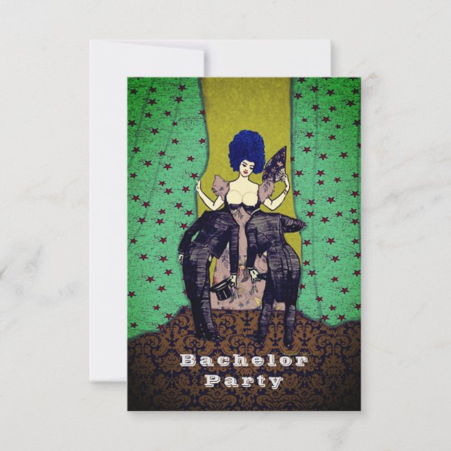 Bald Men - Bachelor Invitations / RSVP (Front)