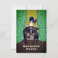 Bald Men - Bachelor Invitations / RSVP
