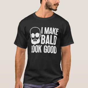 Bald Men Hair Loss Balding Dad Baldness T-Shirt