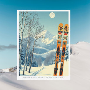 Bald Mountain Idaho ski resort mountain Postcard