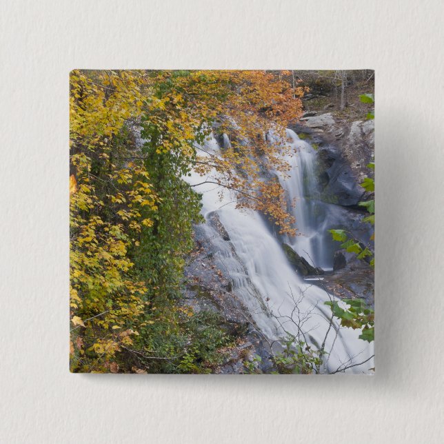 Bald River Falls 15 Cm Square Badge (Front)