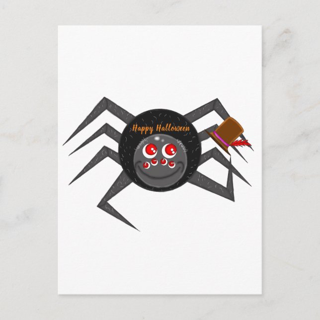 Bald Spider Postcard (Front)