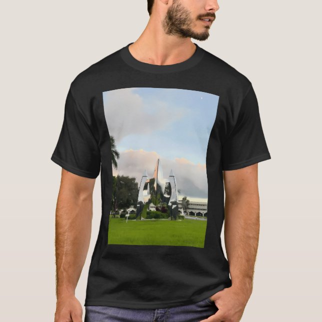 Bald The Lone Bellow Band Eagle Nesting on Cliffs T-Shirt (Front)