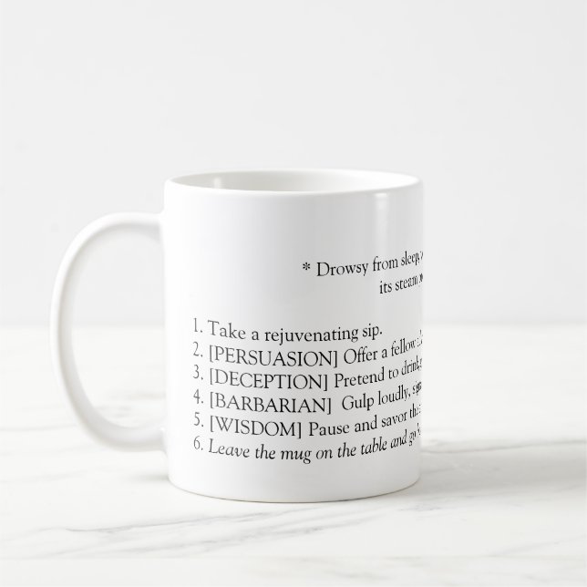 Baldur's Gate 3 Inspired Personalised  Coffee Mug (Left)
