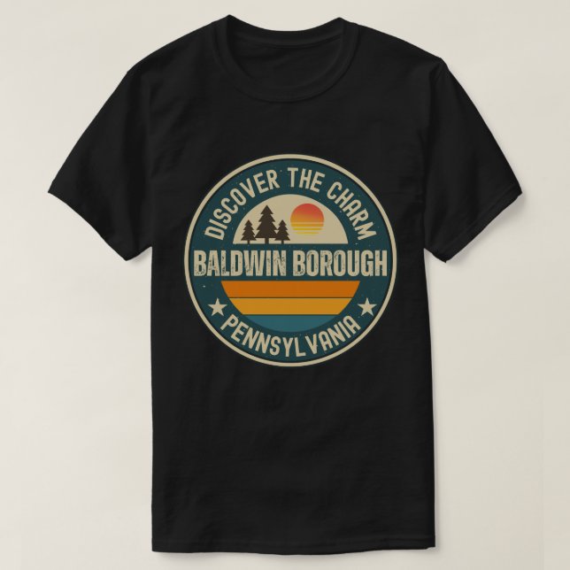 Baldwin borough, Pennsylvania T-Shirt (Design Front)