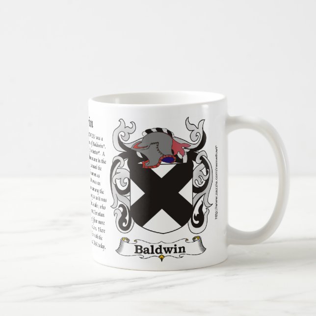 Baldwin Family Coat of Arms Mug (Right)