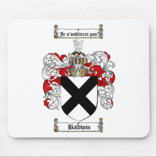 BALDWIN FAMILY CREST -  BALDWIN COAT OF ARMS MOUSE MAT