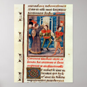 Baldwin I Sixth Count of Hainaut crowned Poster