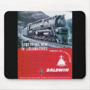 Baldwin Locomotive S-2 Steam Turbine Locomotive Mouse Mat