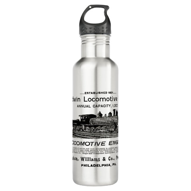 Baldwin Locomotive Works 1895    710 Ml Water Bottle (Front)