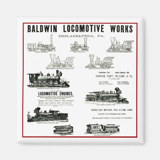 Baldwin Locomotive Works Magnet