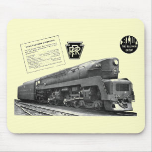 Baldwin-Pennsylvania Railroad T-1 Steam Locomotive Mouse Mat