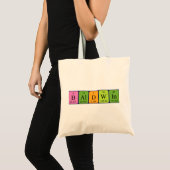 Baldwin periodic table name tote bag (Front (Product))