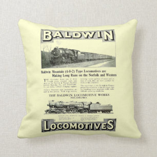 Baldwin Steam Locomotive Mountain Type in 1924 Cushion