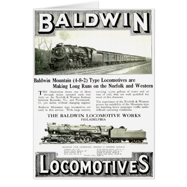 Baldwin Steam  Locomotive Works (Front)