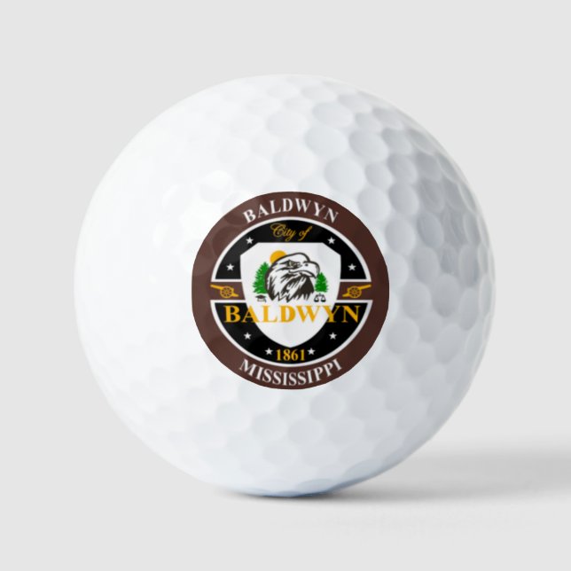 BALDWYN MISSISSIPPI GOLF BALLS (Front)