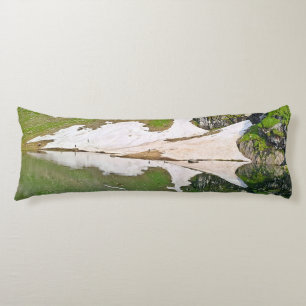 Balea Lake Alpine Landscape - Wild Nature Romania Body Cushion