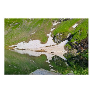 Balea Lake Alpine Landscape - Wild Nature Romania Poster