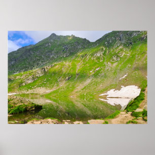 Balea Lake Mountain Slope – Romania Alpine Print