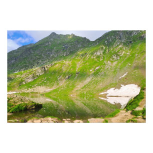 Balea Lake Mountain Slope – Romania Alpine Print