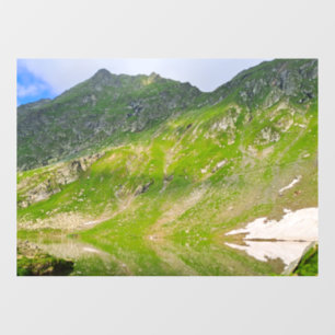 Balea Lake Mountain Slope – Romania Alpine Print Window Cling