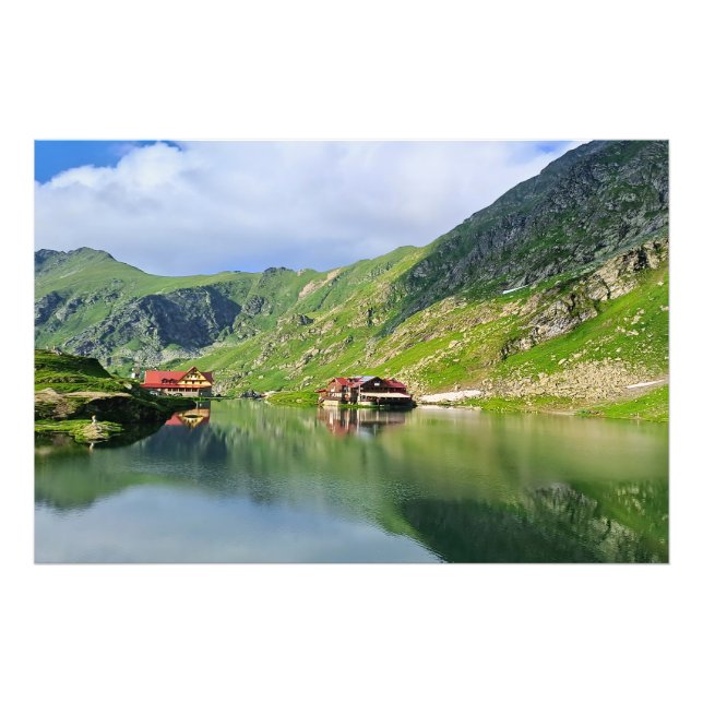 Balea Lake Reflection – Carpathian Alpine Print (Front)