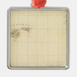 Balearic Islands and Sardinia Europe 25 Metal Tree Decoration