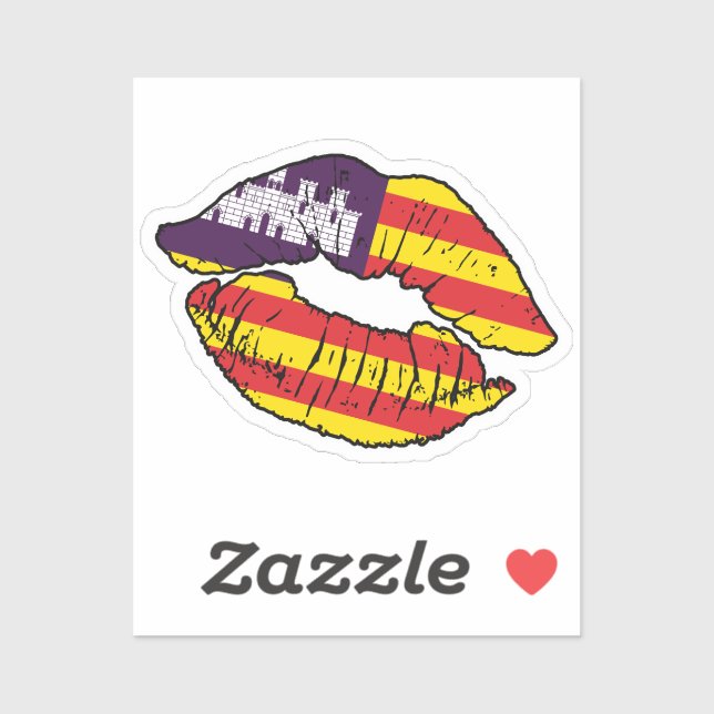 Balearic Islands Balearic Lipstick Love Flag (Sheet)