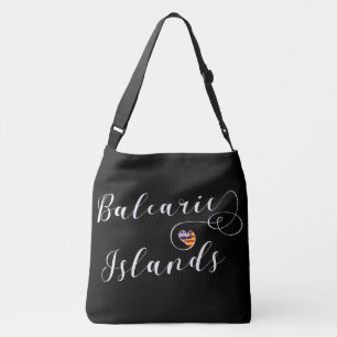 Balearic Islands Flag Heart, The Balearics Crossbody Bag