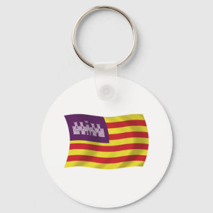 Balearic Islands Flag Keychain
