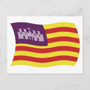 Balearic Islands Flag Postcard
