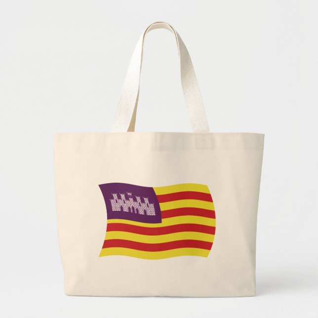 Balearic Islands Flag Tote Bag (Front)