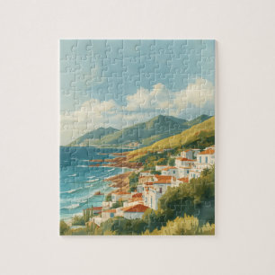 Balearic Islands Vintage French Riviera Travel Jigsaw Puzzle