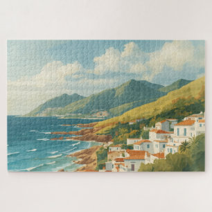 Balearic Islands Vintage French Riviera Travel Jigsaw Puzzle