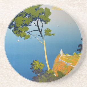 Balearic Islands Vintage French Travel Coaster